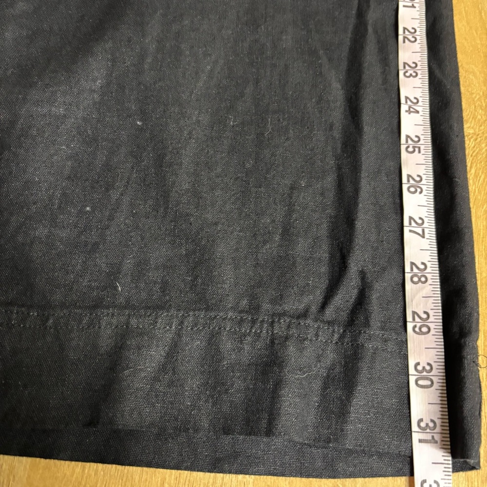Old Navy Tall Linen Wide Leg Pants Black size Large Tall - Picture 12 of 16